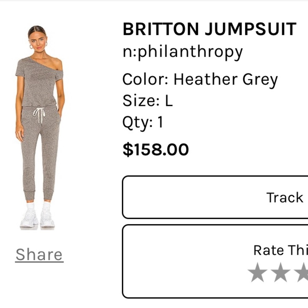 Women’s heather jumpsuit